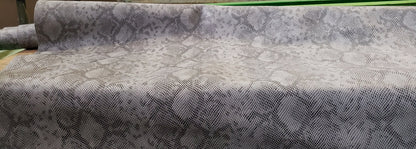 Vinyl King Cobra Snake  Vinyl Animal Skin Fabric Sold By The Yard 54" wide