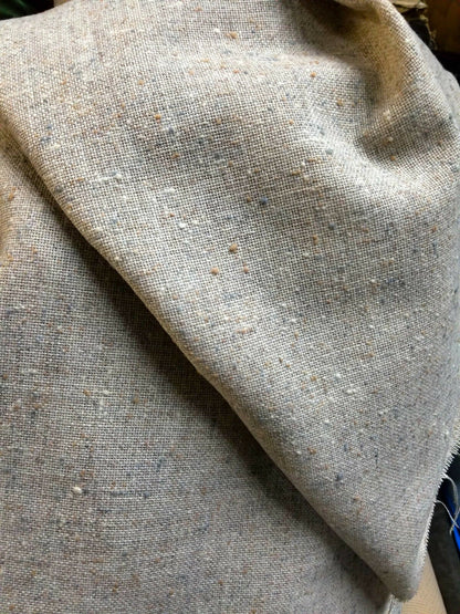 Upholstery linen/polyester fabric, color natural/oatmeal color,  60" wide, sold by yard