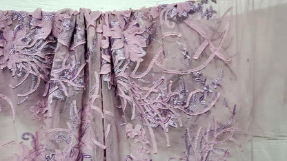 3d flower bridal lace  embroidery lace fabric  lace fabrics, 54" wide