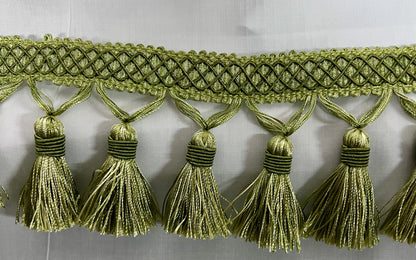 Beaded Tassel Fringe Trim 3.5" Style# Bf 1478 , 4 Colors Available