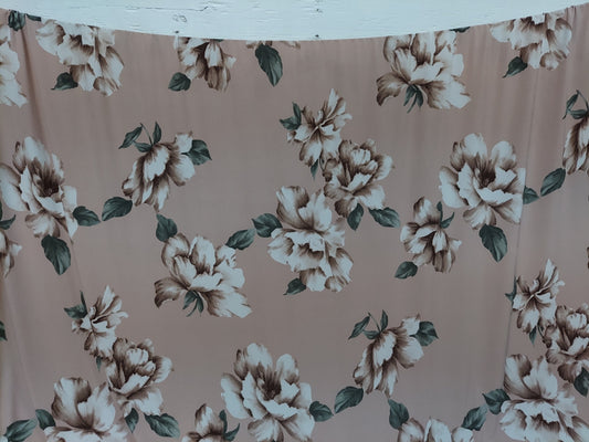 ad Stretch Floral Print Scuba knit light weight 58/60" Wide Fabric Sold by the Yard