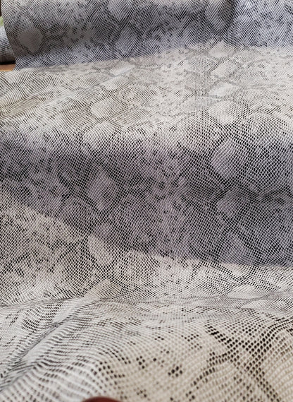 Vinyl King Cobra Snake  Vinyl Animal Skin Fabric Sold By The Yard 54" wide