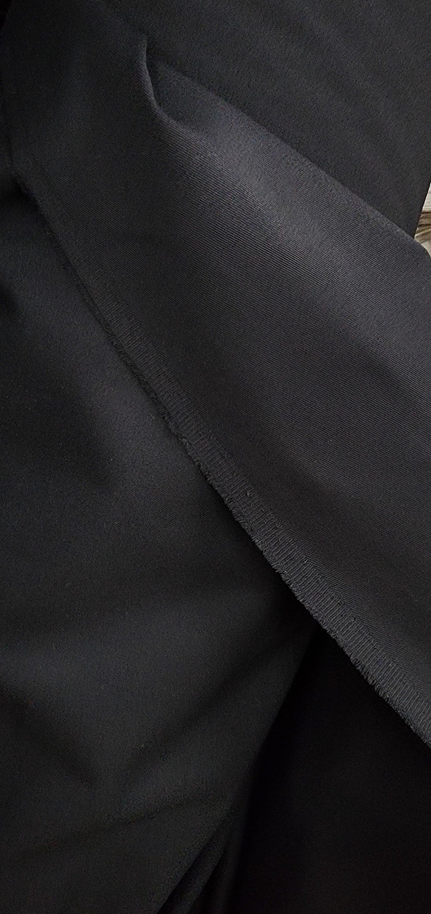 Twill Fabric, Black color,  Twill Fabric by the yard 8 oz 100% Cotton 58 in width , sold by yard in continuous yards.