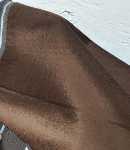 JB Martin 100% Cotton Velvet Upholstery Fabric by The Yard Color Chocolate, 54" wide.
