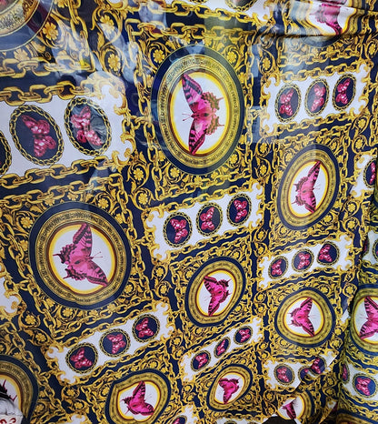 ad Power Mesh New Exotic butterfly design print on 4-way stretch mesh 58” Sold by the yard