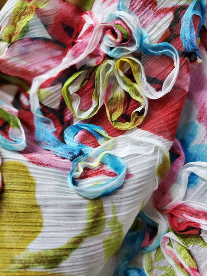 Ruffle Chiffon Fabric