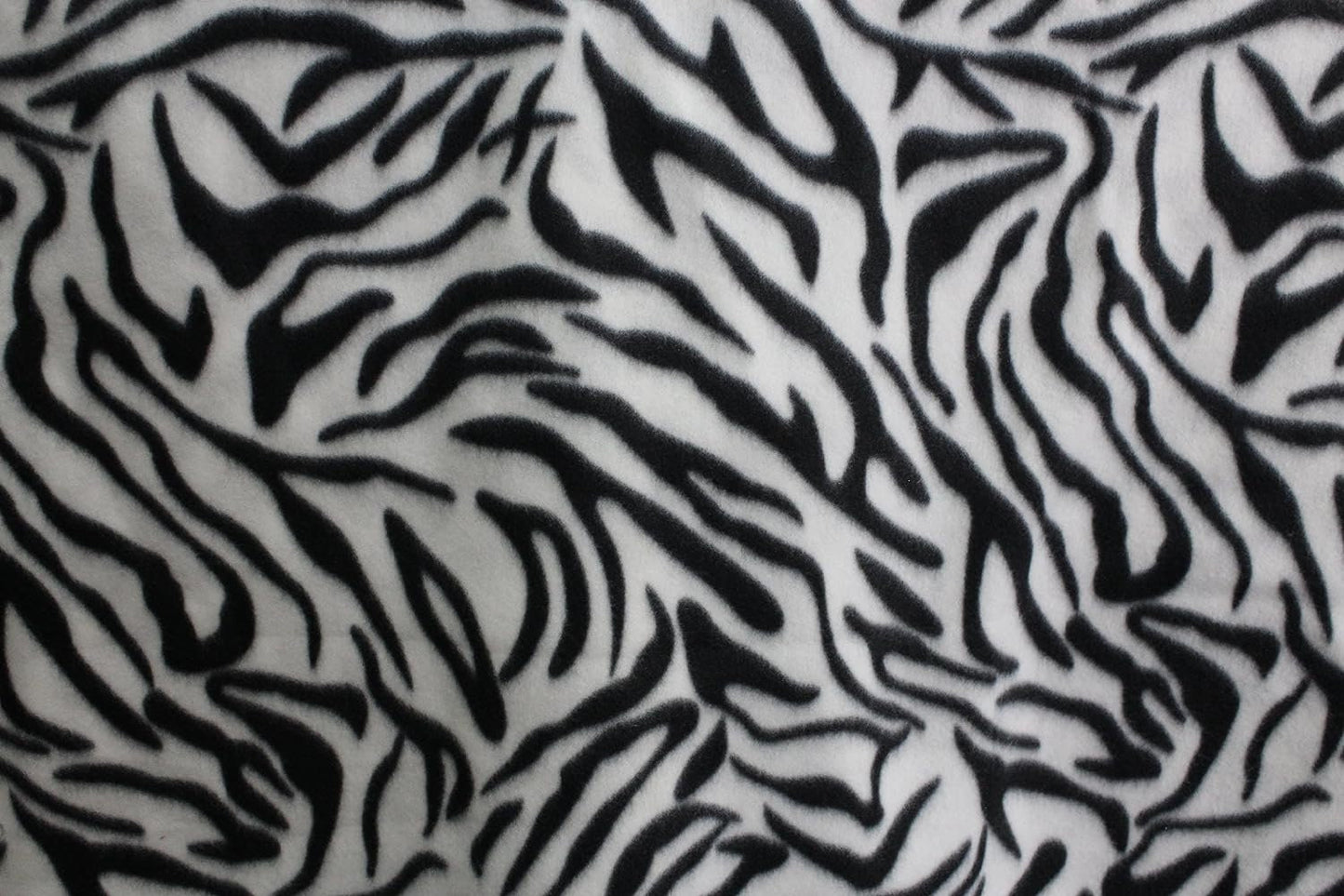 Ad Fabric, Polar Fleece Fabric Prints Zebra, black/white Fleece Fabric / 60" Wide/Sold by The Yard