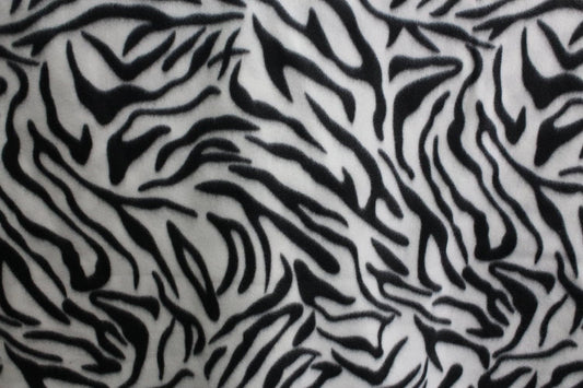Ad Fabric, Polar Fleece Fabric Prints Zebra, black/white Fleece Fabric / 60" Wide/Sold by The Yard