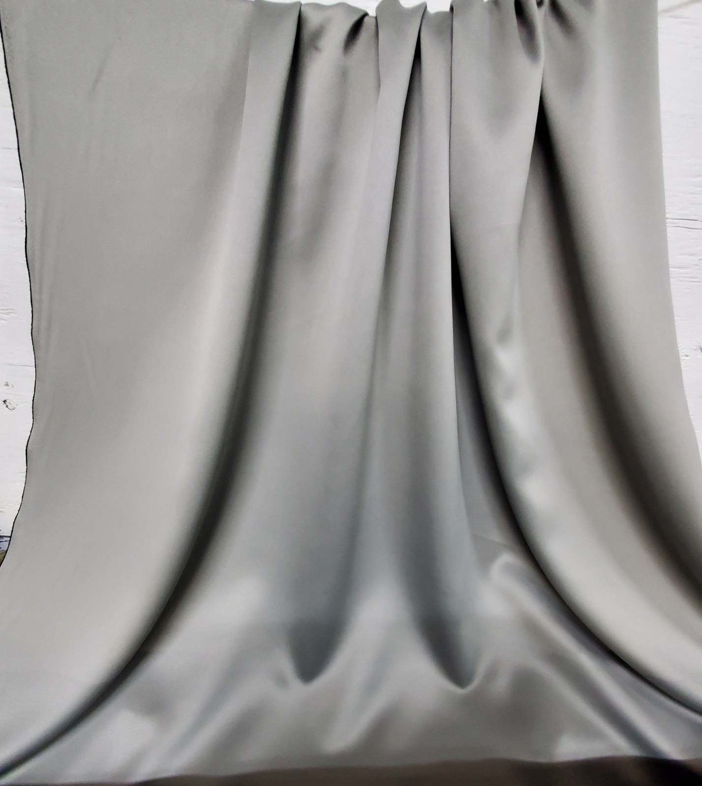 Blackout Drapery Fabric Titanium color, 3 pass blackout fabric, block out 99%