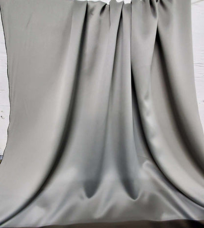 Blackout Drapery Fabric Titanium color, 3 pass blackout fabric, block out 99%