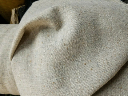 Upholstery linen/polyester fabric, color natural/oatmeal color,  60" wide, sold by yard