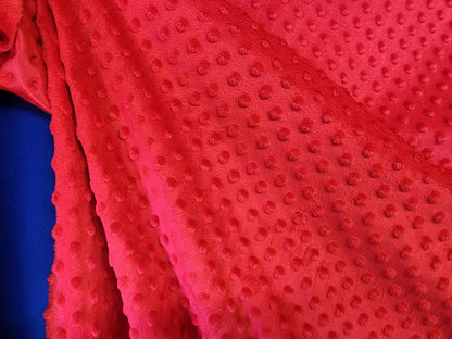 Minky Dimple Dot Soft Fabric, 58 inches Wide, Sold by The Yard