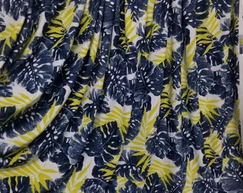 ad New tropical design print on great quality of nylon spandex 4-way stretch 58/60” Sold by the YD