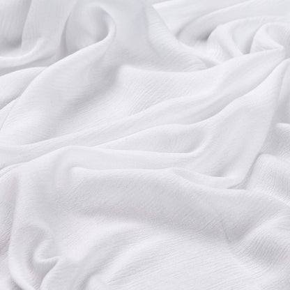 Crinkle Viscose Yoryu Optic White, Fabric by the Yard