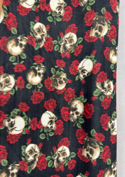 Ad Fabric, Polar Fleece Fabric Prints Skulls  Fleece Fabric / 60" Wide/Sold by The Yard