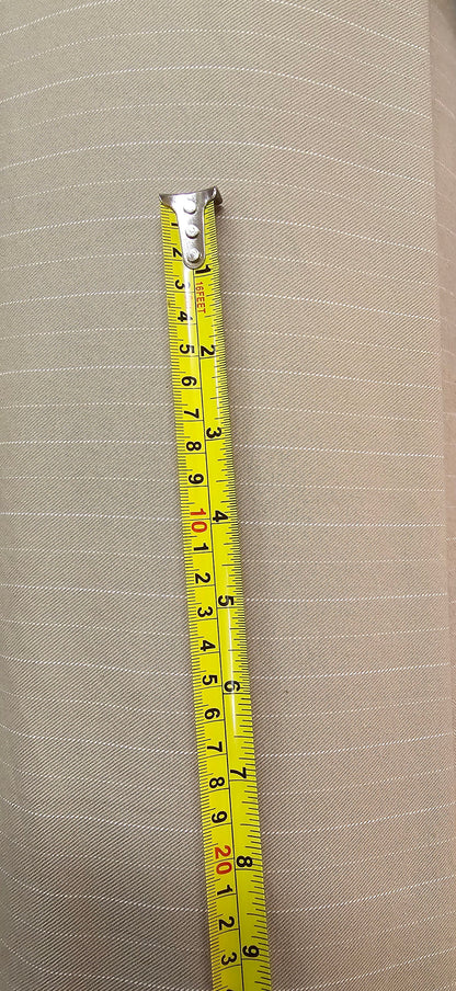 Stripe Twill Denim, color Taupe, color Taupe, 46" wide, sold by yard