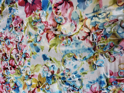 Ruffle Chiffon Fabric