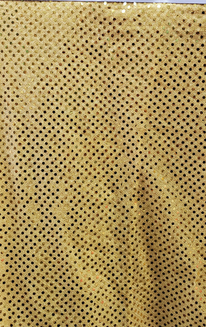 Wide Faux Sequin Light weight Knit Fabric Shiny Dot Confetti for Sewing Costumes Apparel Crafts Sold by The Yard