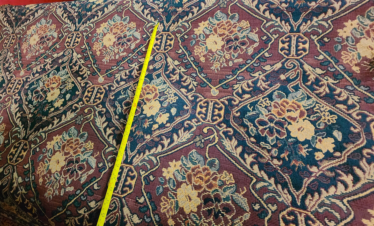 Vintage Heavy Medallion Chenille Tapestry Upholstery Fabric high quality tapestry sold by yard 54 inches wide