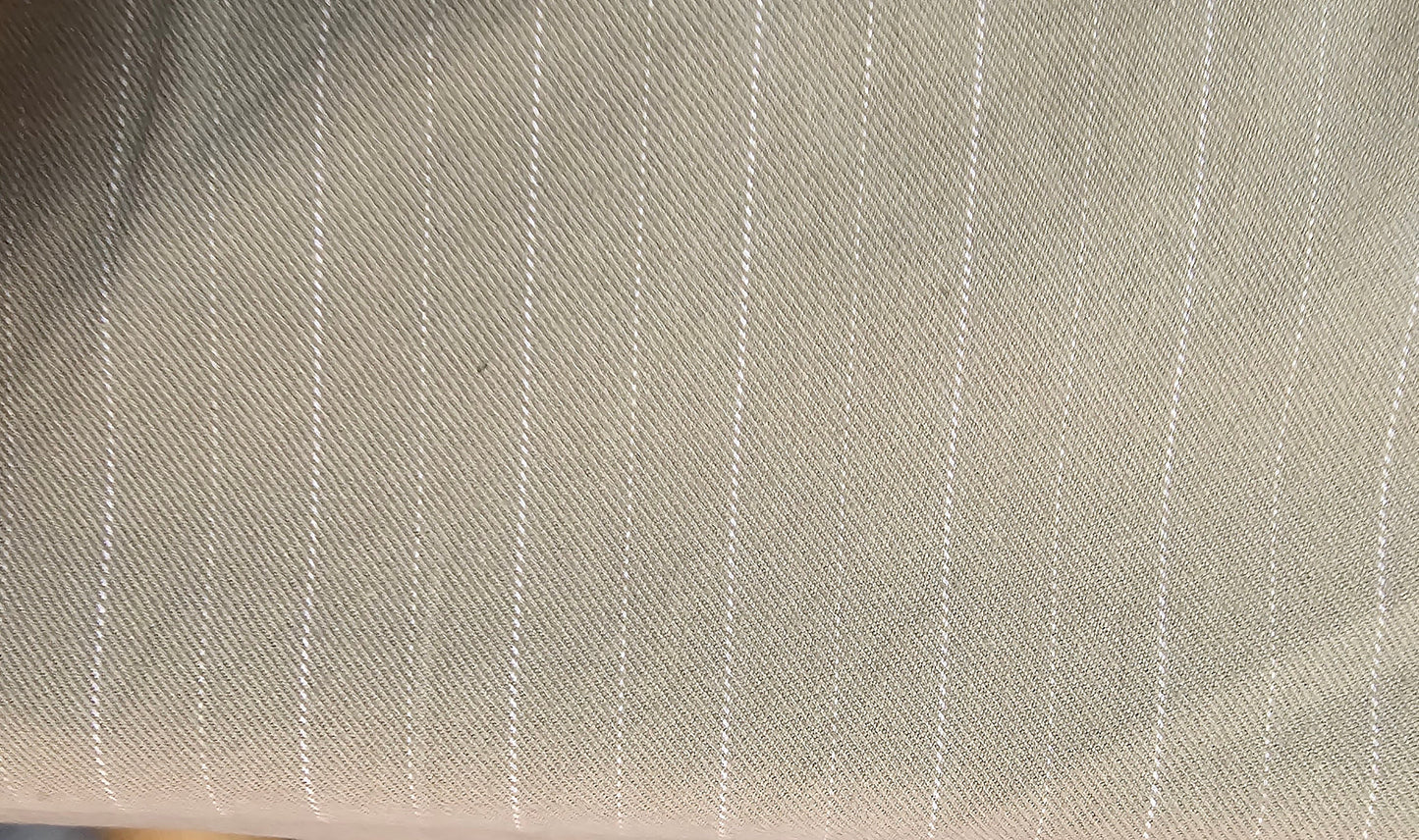 Stripe Twill Denim, color Taupe, color Taupe, 46" wide, sold by yard