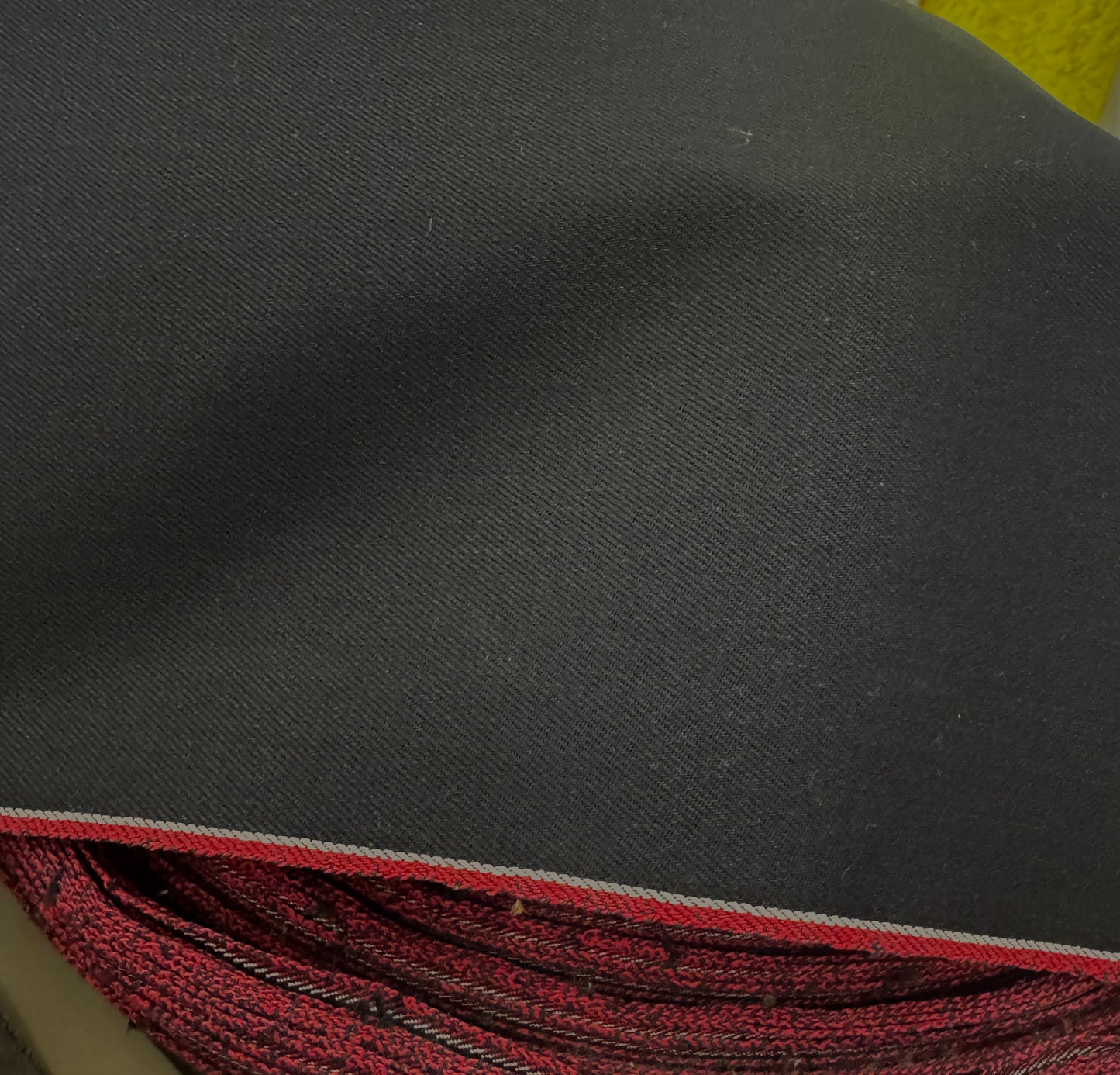 ad Japanese Salvage black 32.5 inches wide Denim Selvedge fabric 13 oz