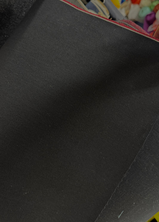 ad Japanese Salvage black 32.5 inches wide Denim Selvedge fabric 13 oz