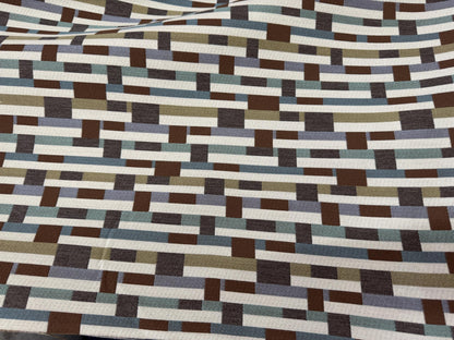 Sunbrella by Mayer Metal Strips Driftwood 434-006 Vollis Simpson Collection Upholstery Fabric