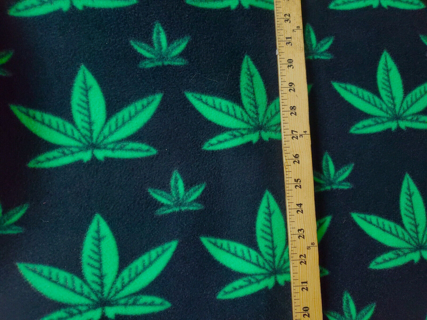 Fleece Print Marijuana Leaf,ad Marijuana, Cannabis Weed ,Fleece fabric, 58" wide, sold by yard