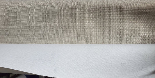 Blackout Roc-lon Texture Drapery Lining 54" wide, color Beige/White 100 percent Blackout Drapery Fabric,