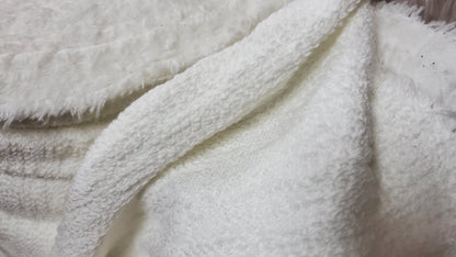 Cotton French Terry , Yard, Ivory , 56" Wide /12 OZ Sold by The Yard