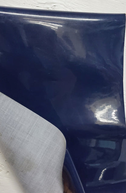 Patent Leather Vinyl Fabric - by The Yard