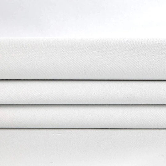 Roc-lon Blackout Drapery Lining Fabric by The Yard , 54" wide, color white.