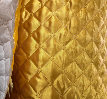 Polyester Quilted Padded Lining Fabric Gold color, sold by yard, 60" wide