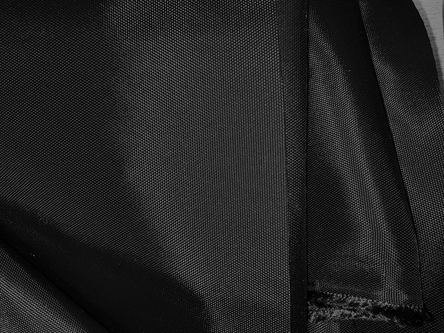 Black 1680 Denier Ballistic Nylon Fabric -sold  by The Yard