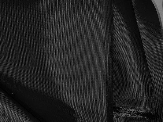 Black 1680 Denier Ballistic Nylon Fabric -sold  by The Yard