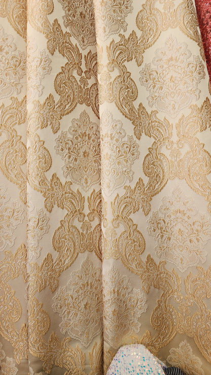 Damask Classic Jacquard Brocade, Fabric 58" Wide, Sold by Yard