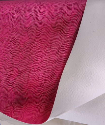 Vinyl King Cobra Snake FUCHSIA Vinyl Animal Skin Fabric Sold By The Yard 54" wide