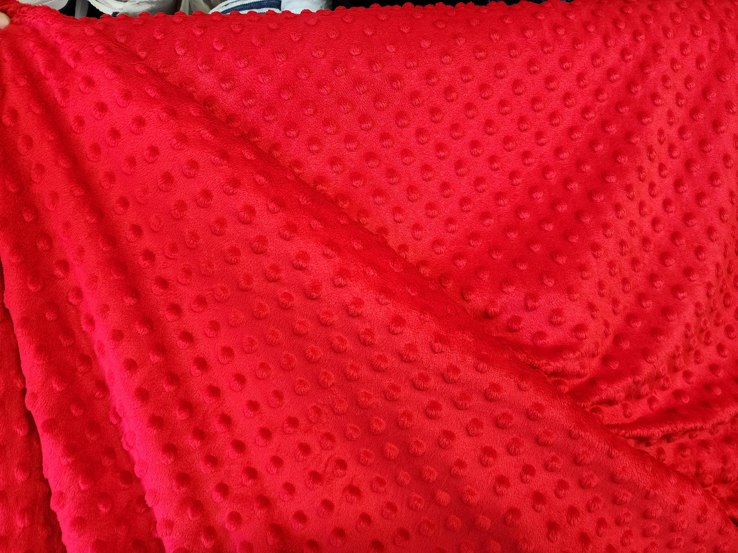 Minky Dimple Dot Soft Fabric, 58 inches Wide, Sold by The Yard