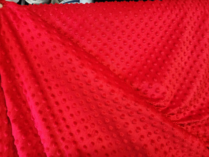 Minky Dimple Dot Soft Fabric, 58 inches Wide, Sold by The Yard
