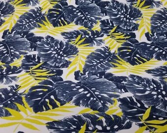 ad New tropical design print on great quality of nylon spandex 4-way stretch 58/60” Sold by the YD