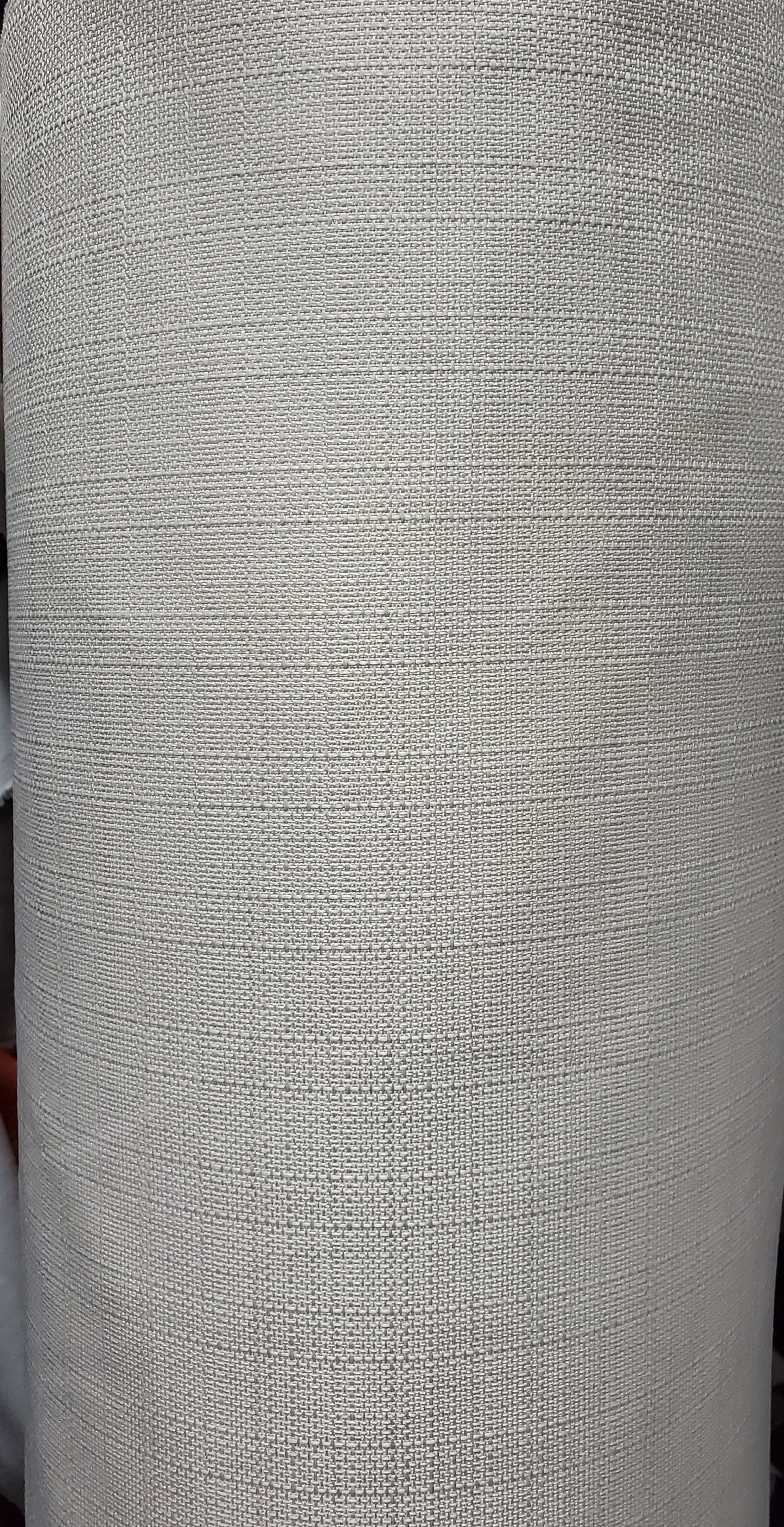 Blackout Roc-lon Texture Drapery Lining 54" wide, color Beige/White 100 percent Blackout Drapery Fabric,