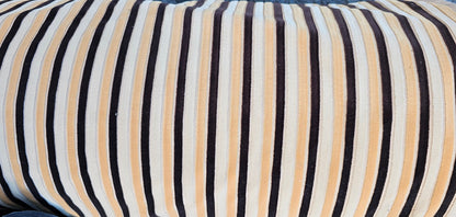 Kravet stripe Velvet/chenille upholstery fabric 54" wide , multicolor ,Brown,ivory, Beige.