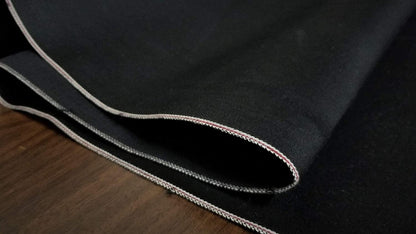ad fabric Black Cotton dinem Japanese Selvedge Fabric by The Yard Width: 30 inches