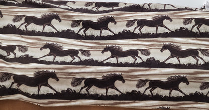 Ad Fabric,  Horse print,  Polar Fleece Fabric Prints Antipill Winter Fabric Wild Horses  Fleece Fabric / 60" Wide/Sold by The Yard