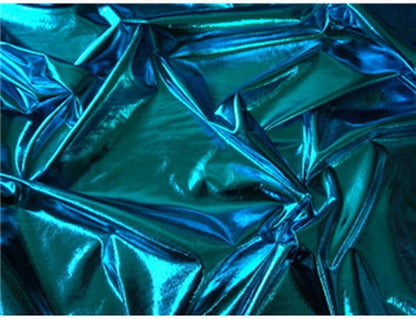 Foil Lame Spandex  Metallic Knit Fabric | 4-Way Stretch | Decoration, Apparel, 60" wide, sold by yard