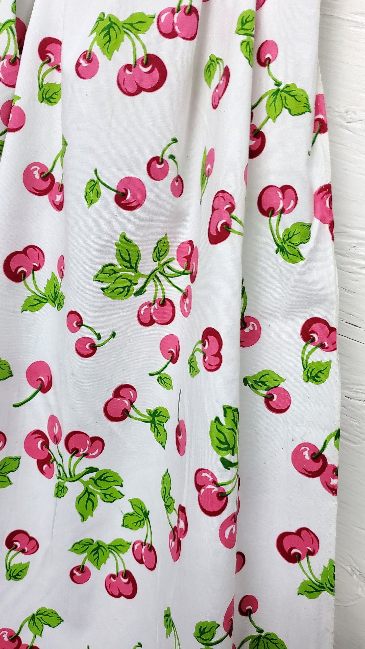 cotton fabric, Cherris print, yummy  cherries ,on white  fabric, 100% cotton  fabric, color multicolor, 58" wide, sold by yard