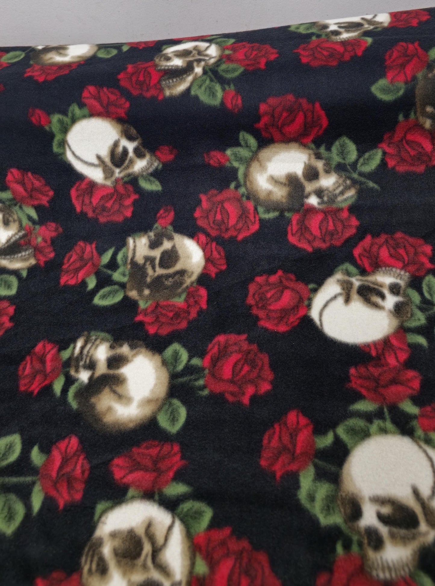 Ad Fabric, Polar Fleece Fabric Prints Skulls  Fleece Fabric / 60" Wide/Sold by The Yard