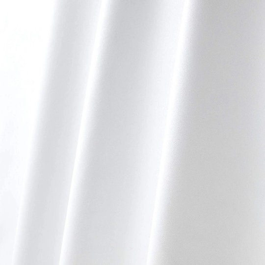 Roc-lon Blackout Drapery Lining Fabric by The Yard , 54" wide, color white.