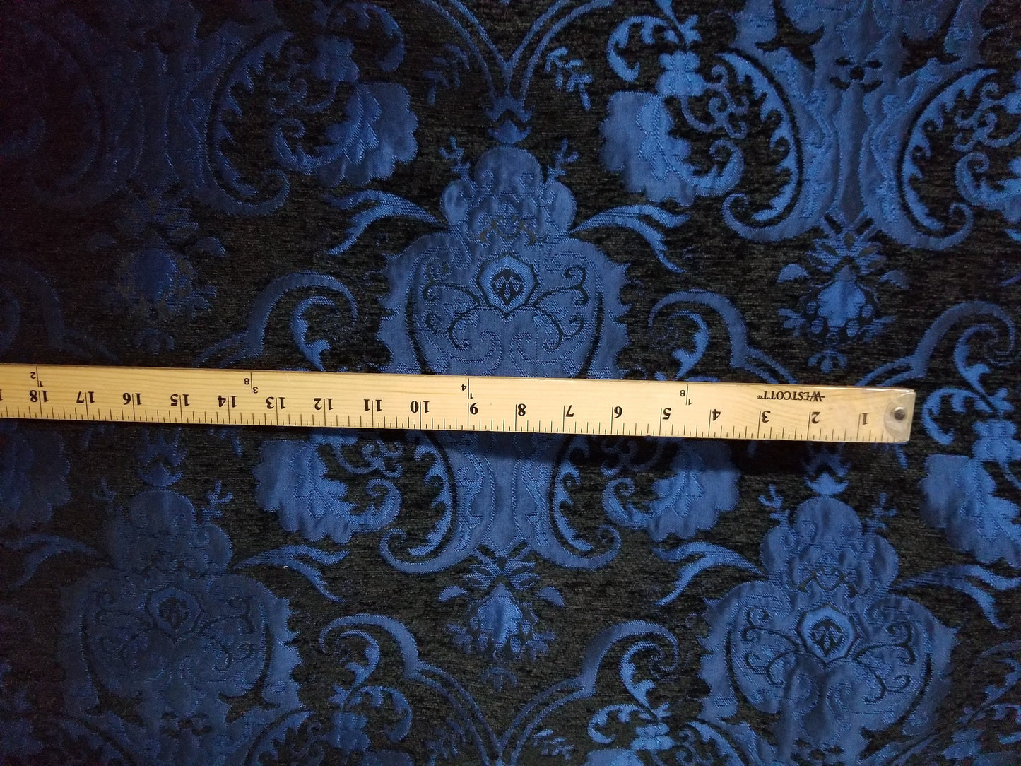 Chenille BAROQUE UPHOLSTERY Fabric Jacquard Damask, 58" wide , sold by yard in continuous yards