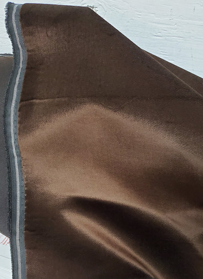 JB Martin 100% Cotton Velvet Upholstery Fabric by The Yard Color Chocolate, 54" wide.